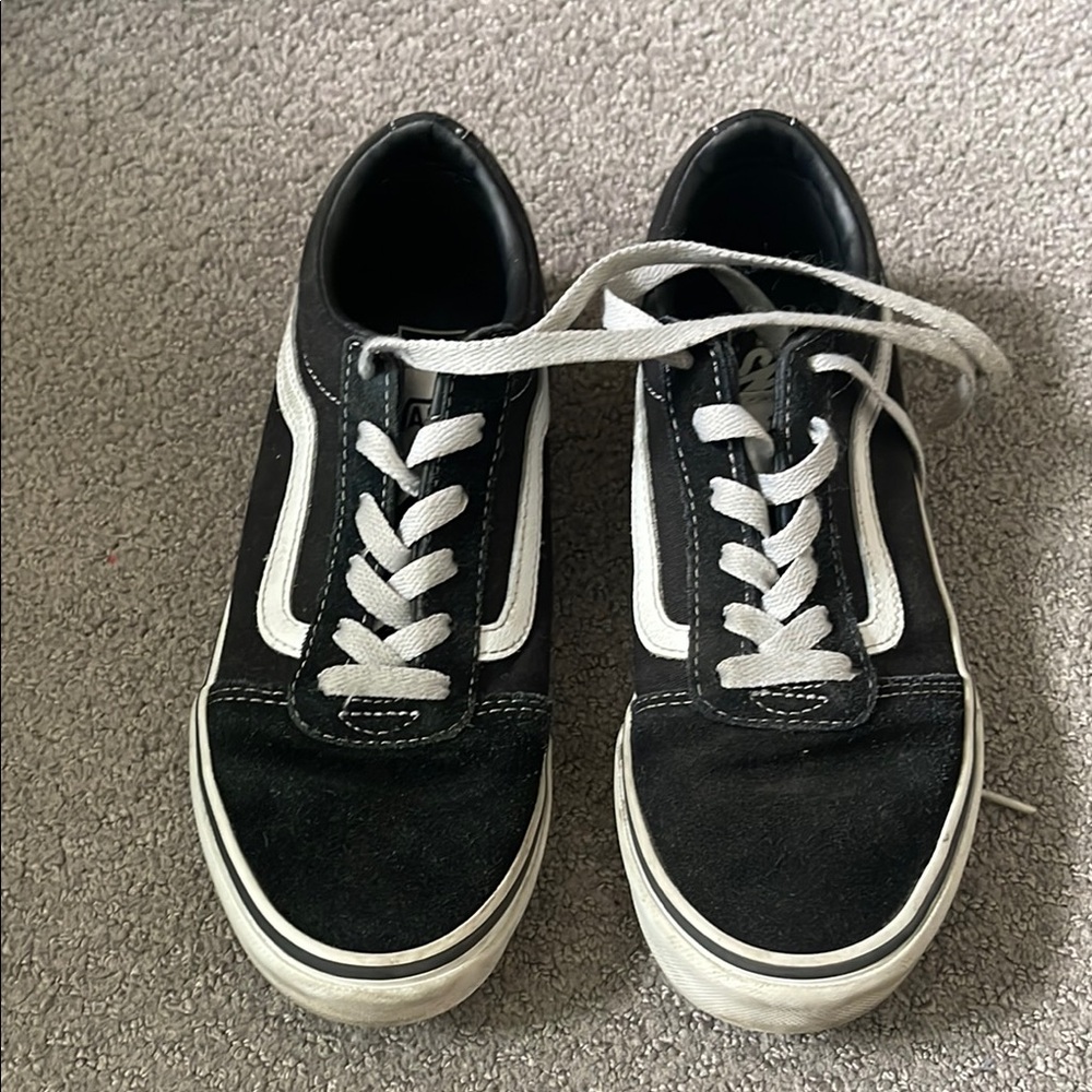 Vans Black and White kids shoes